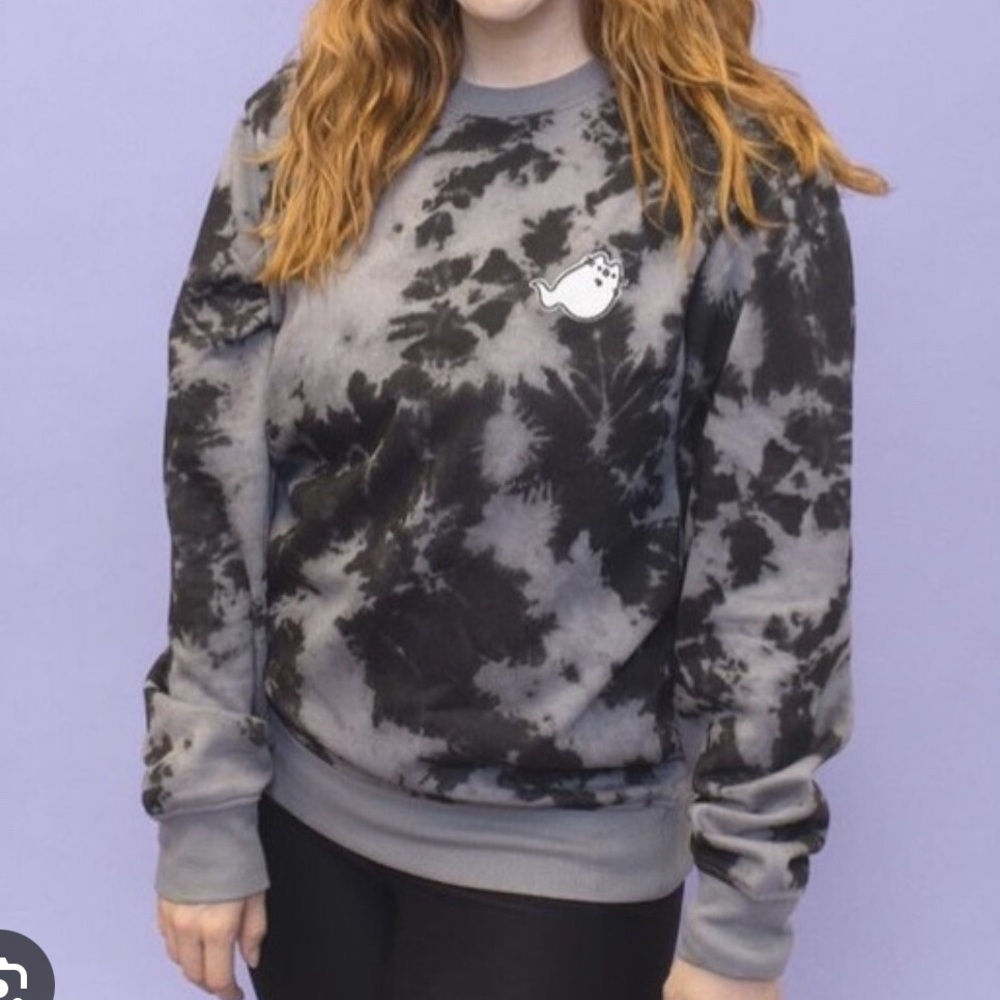 NWOT Pusheen Box Fall 21 Exclusive Halloween Boosheen Tie Dye Fleece Sweatshirt